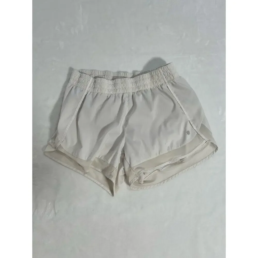White Athletic Shorts by Athleta Women's Medium